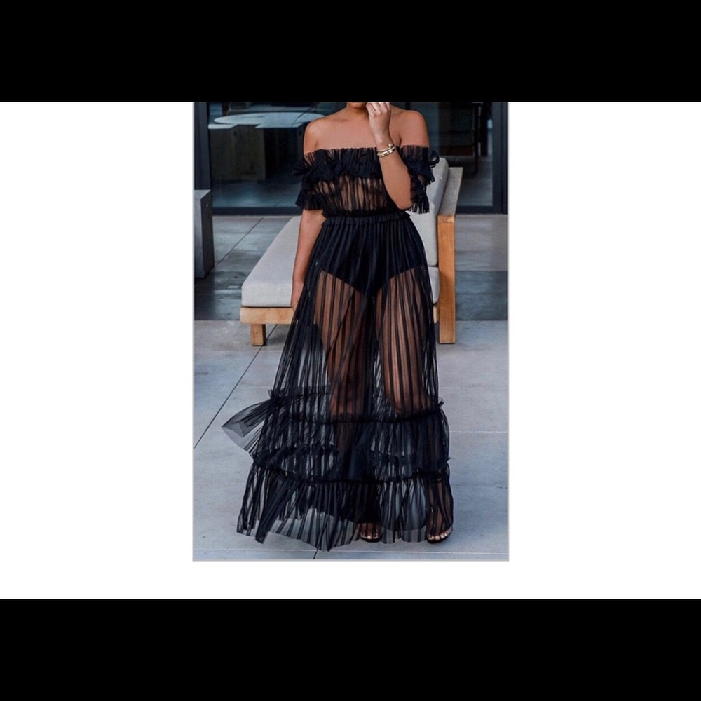 Sheer maxi dress